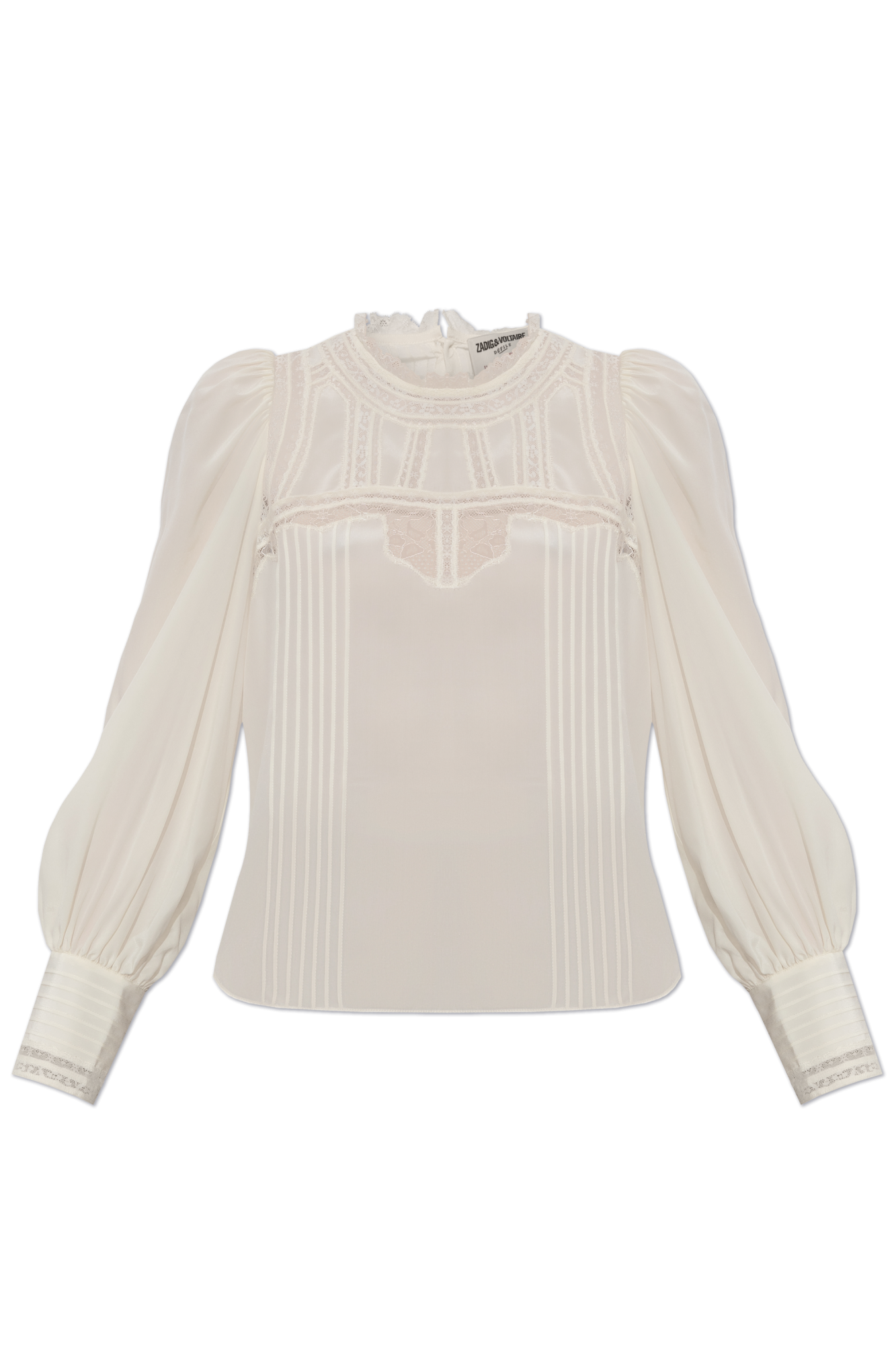 zadig&voltaire レースブラウス Zadig&Voltaire アイレットレース ブラウス | ホワイト